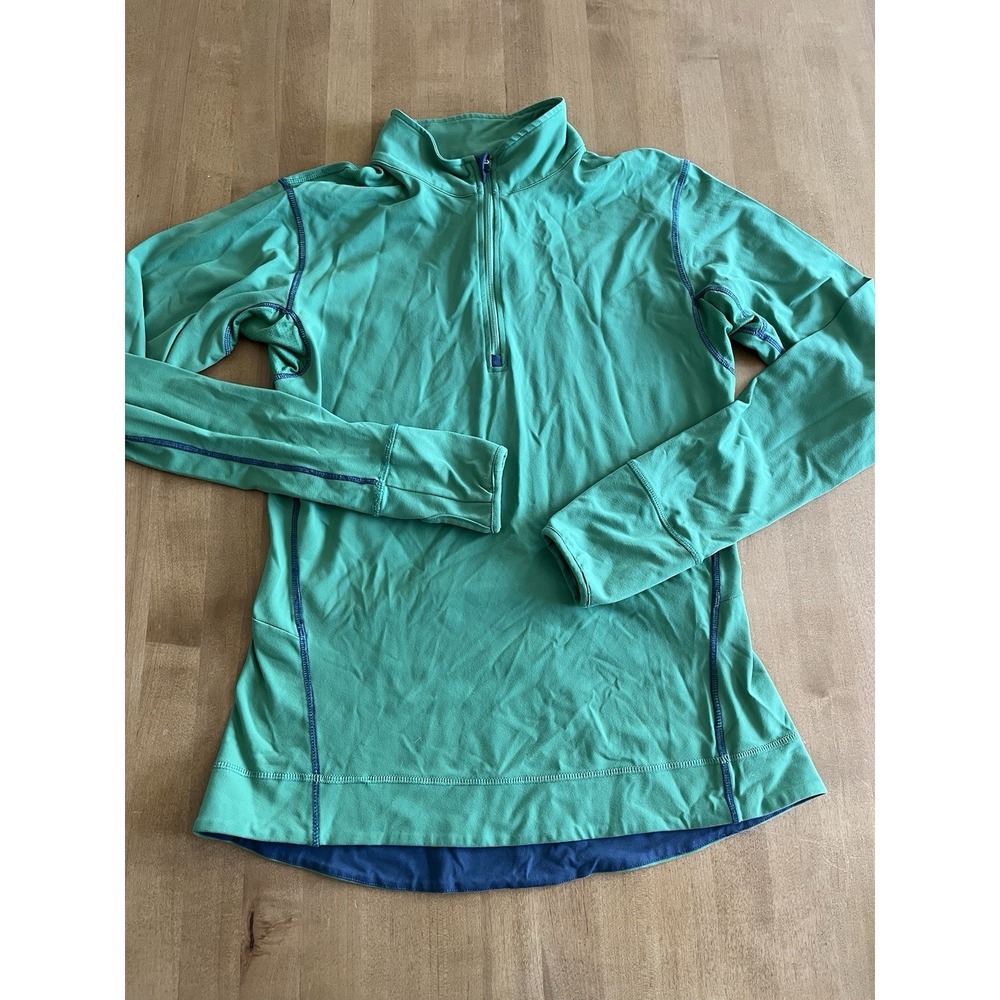 Alo Yoga Quarter Zip Women's Jacket‎ Workout Top Pea Green Athletic Sz M Medium